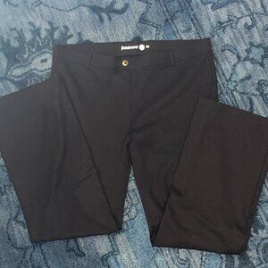 EUC Betabrand Boot-Cut Black-Shimmer Dress Pant Yoga Pants (Sz. XXL)